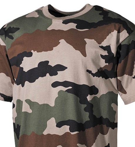 Preview: US T-shirt, half sleeves, reinforced round neck